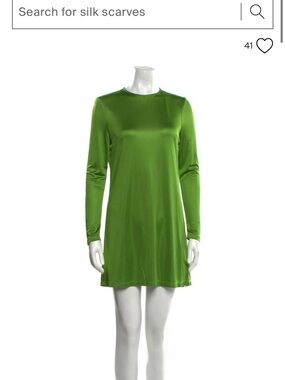Ciao Lucia Lime Green Satin Top